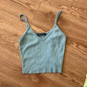 Brandy Melville Green Crop Top